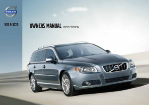 2013 Volvo V70 Owners Manual